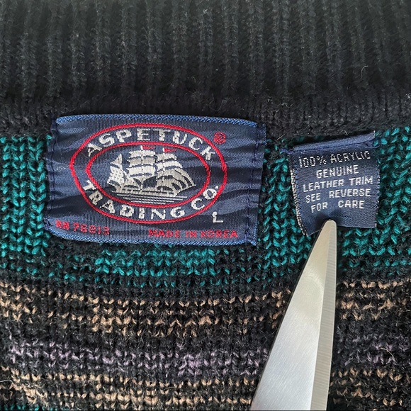 VINTAGE 80s CARDIGAN - Picture 2 of 5